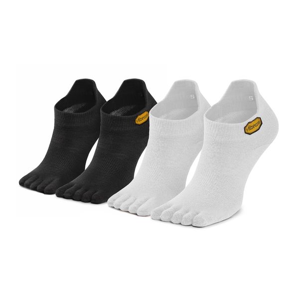 Vibram Fivefingers Set od 2 para unisex niskih čarapa Vibram Fivefingers No Show S15N12P White/Black
