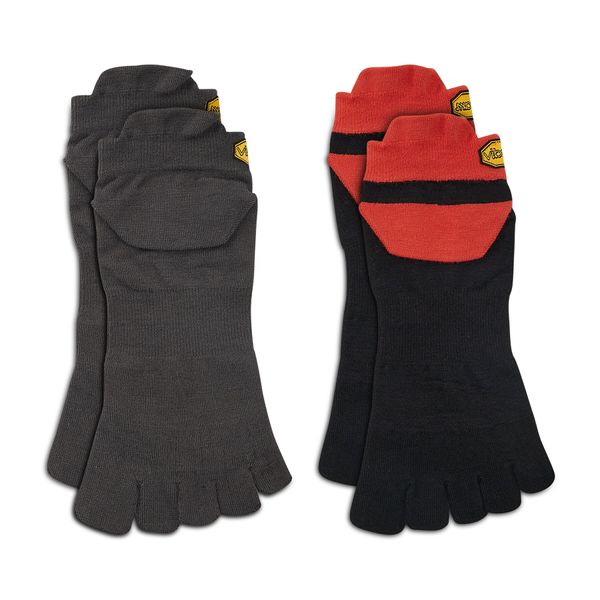 Vibram Fivefingers Set od 2 para unisex niskih čarapa Vibram Fivefingers No Show S21N35P Dark Grey