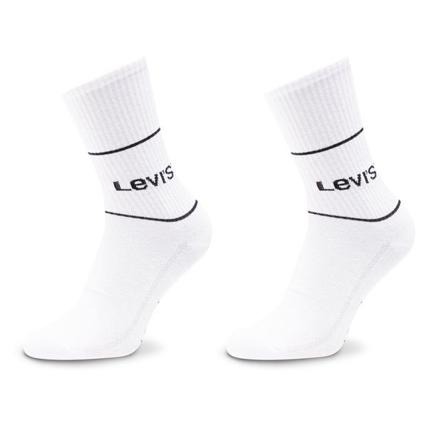 Levi's® Set od 2 para unisex visokih čarapa Levi's® 701210567 White