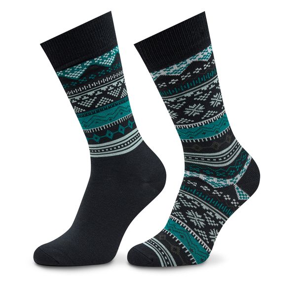 Levi's® Set od 2 para unisex visokih čarapa Levi's® 701224683 Crna