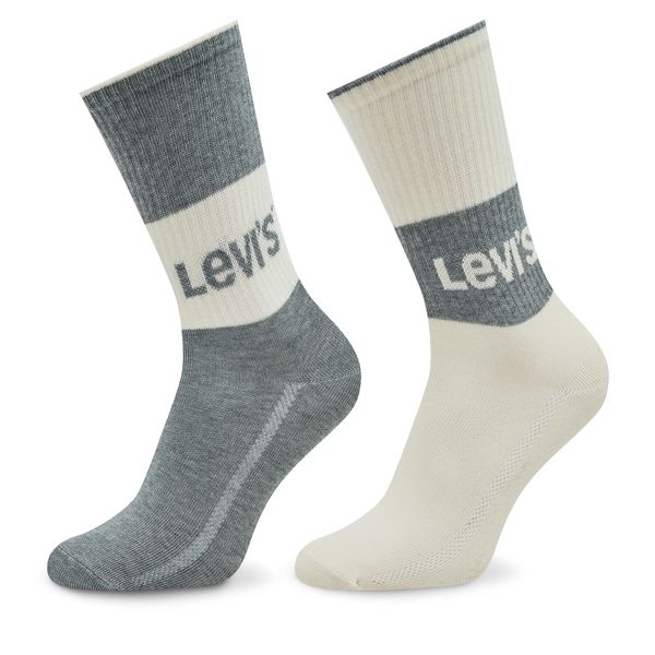 Levi's® Set od 2 para ženskih visokih čarapa Levi's® 701218215 Grey Combo