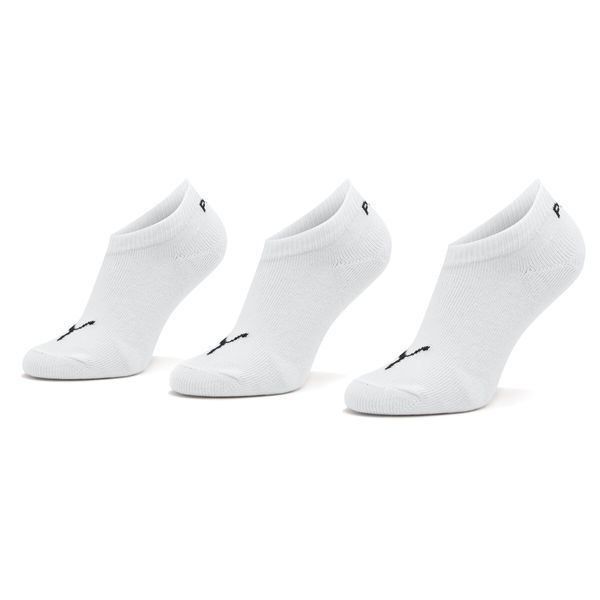Puma Set od 3 para dječjih niskih čarapa Puma Kids Invisible 3P 907374 White 05