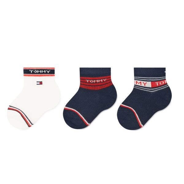 Tommy Hilfiger Set od 3 para dječjih visokih čarapa Tommy Hilfiger 701220278 Original 001
