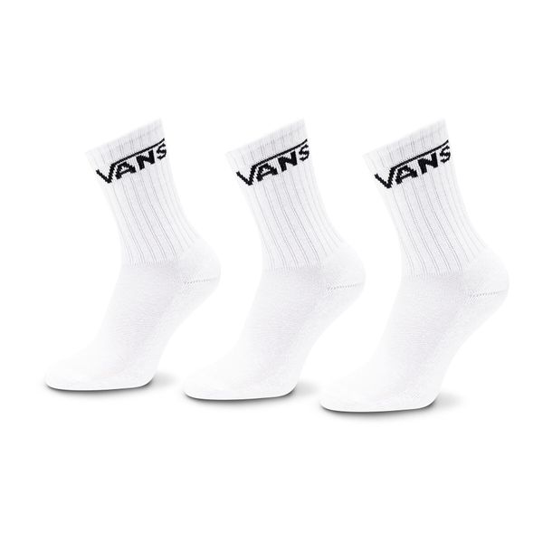 Vans Set od 3 para dječjih visokih čarapa Vans By Classic Crew Yout VN000YBR White WHT1