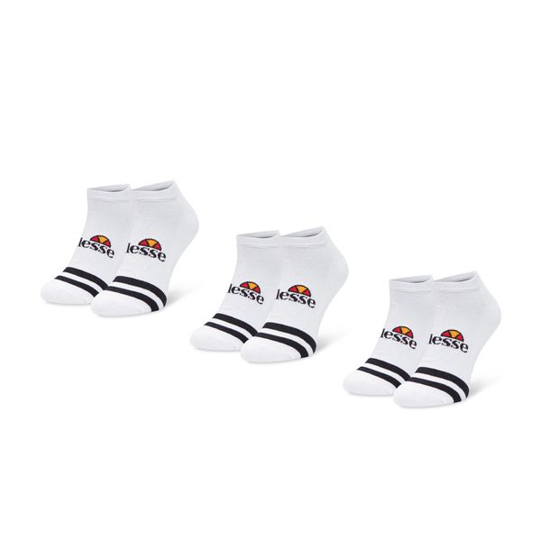 Ellesse Set od 3 para muških niskih čarapa Ellesse Melna SAAC0876 White 908