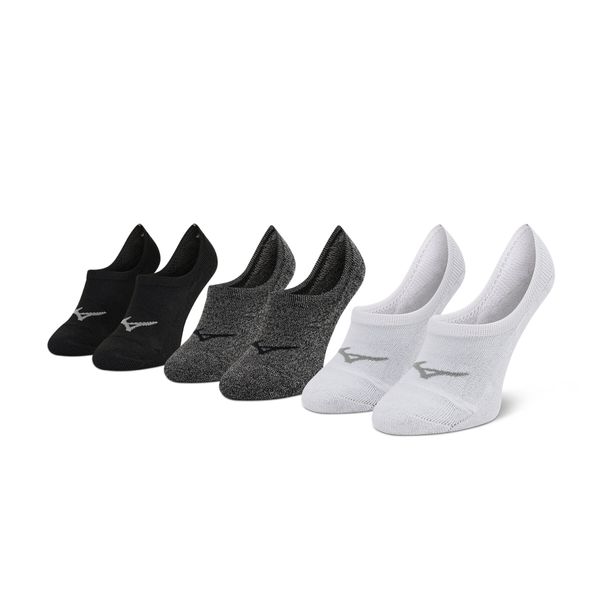 Mizuno Set od 3 para muških niskih čarapa Mizuno Super Short Socks 3P J2GX005577 White/Black/Grey