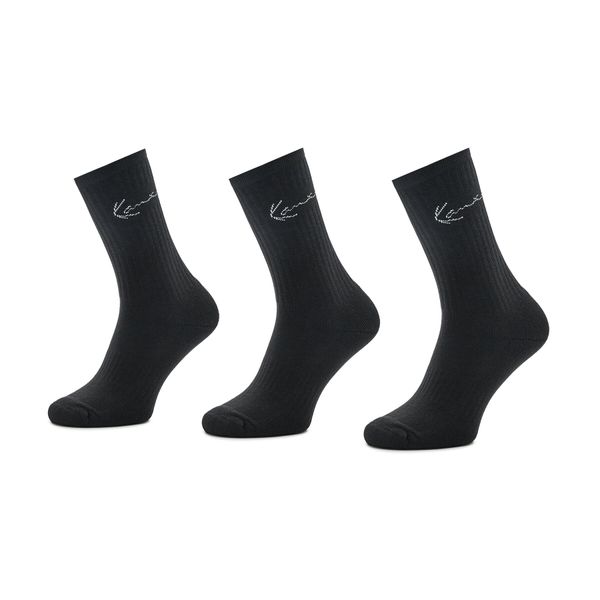 Karl Kani Set od 3 para muških visokih čarapa Karl Kani Signature 3003749 Black