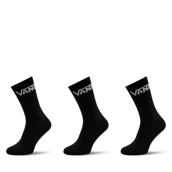 Vans Set od 3 para muških visokih čarapa Vans Classic Crew VN000F0XBLK1 Crna