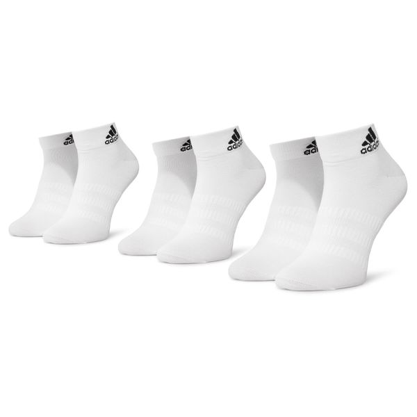 adidas Set od 3 para unisex visokih čarapa adidas Light Ank 3PP DZ9435 White/White/White