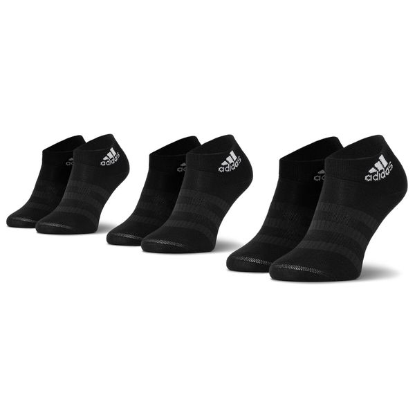 adidas Set od 3 para unisex visokih čarapa adidas Light Ank 3Pp DZ9436 Black/Black/Black