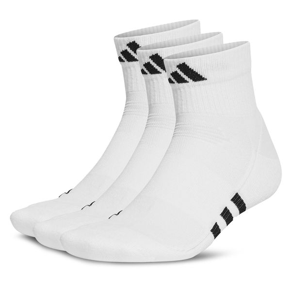 adidas Set od 3 para unisex visokih čarapa adidas Mid-Cut Socks 3 Pairs HT3450 White/White/White