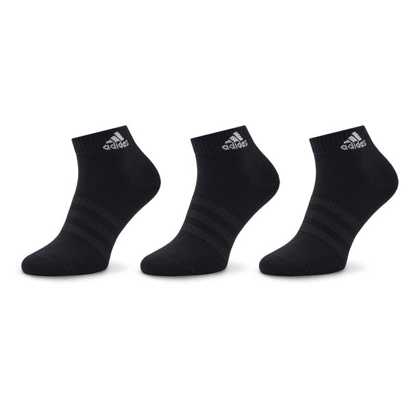 adidas Set od 3 para unisex visokih čarapa adidas Thin and Light Ankle Socks 3 Pairs IC1282 Crna
