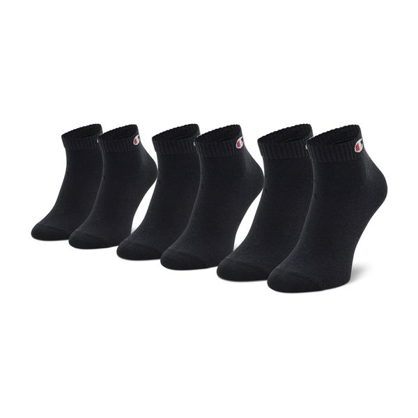 Champion Set od 3 para unisex visokih čarapa Champion U24559 KK001 Nbk/Nbk/Nbk