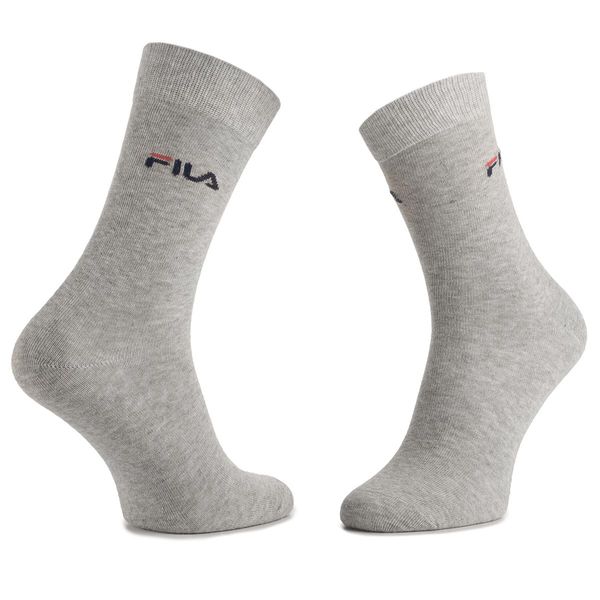 Fila Set od 3 para unisex visokih čarapa Fila F9630 Grey 400