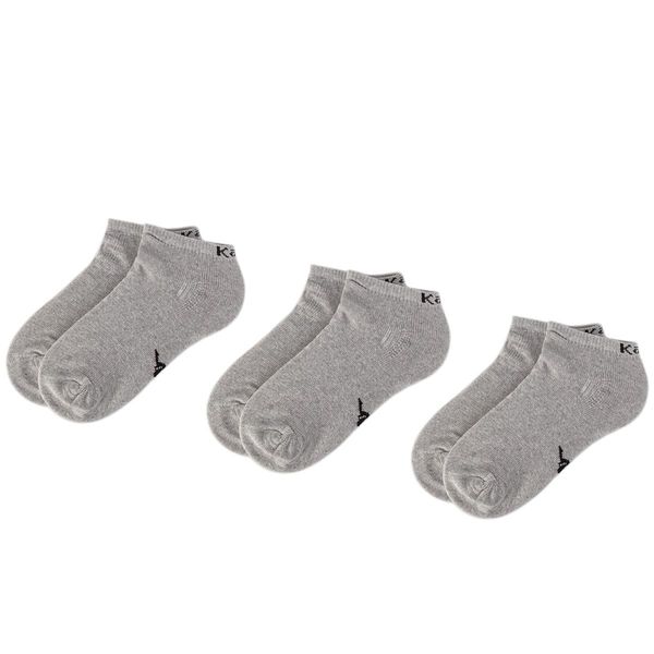 Kappa Set od 3 para unisex visokih čarapa Kappa 704275 Grey Melang 19N