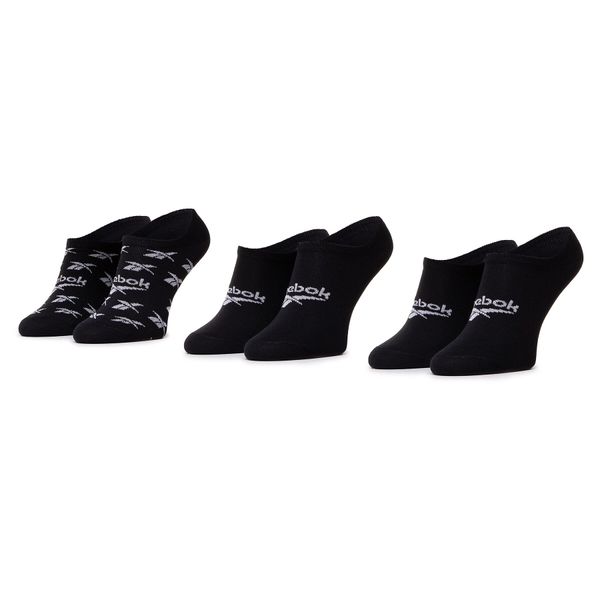 Reebok Set od 3 para unisex visokih čarapa niskih čarapa Reebok Cl Fo Invisible Sock 3P GG6679 Black
