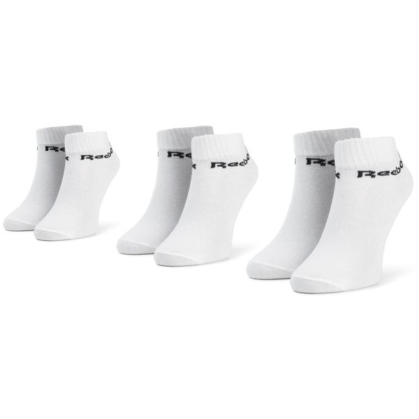 Reebok Set od 3 para unisex visokih čarapa Reebok Act Core Ankle Sock 3p FL5227 White