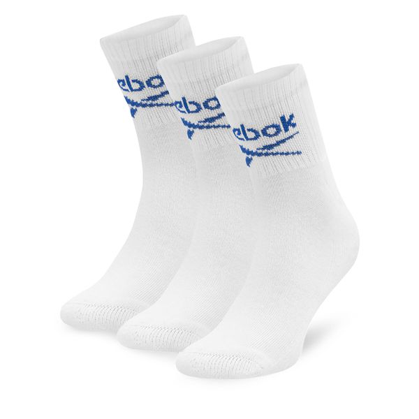 Reebok Set od 3 para unisex visokih čarapa Reebok R0255-SS24 (3-pack) Bijela
