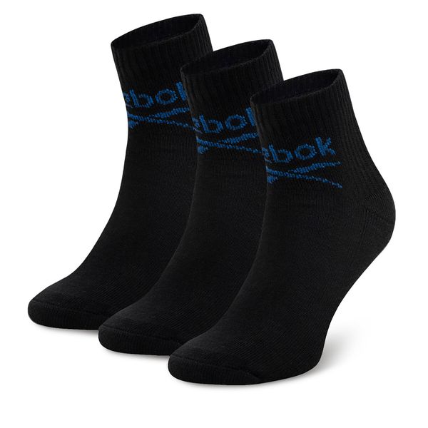 Reebok Set od 3 para unisex visokih čarapa Reebok R0255-SS24 (3-pack) Crna