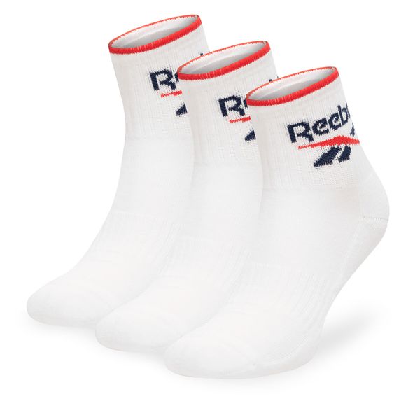 Reebok Set od 3 para unisex visokih čarapa Reebok R0362-SS24 (3-pack) Bijela