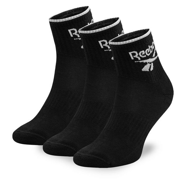 Reebok Set od 3 para unisex visokih čarapa Reebok R0362-SS24 (3-pack) Crna