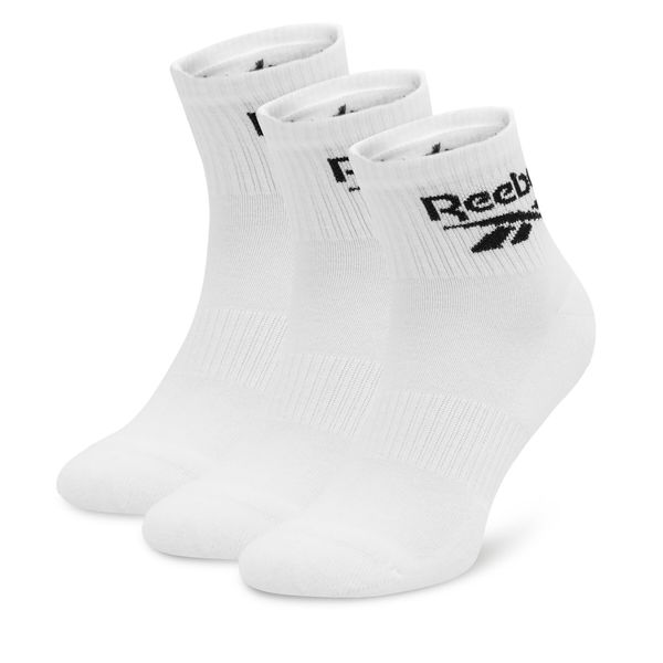 Reebok Set od 3 para unisex visokih čarapa Reebok R0427-SS24 (3-pack) Bijela