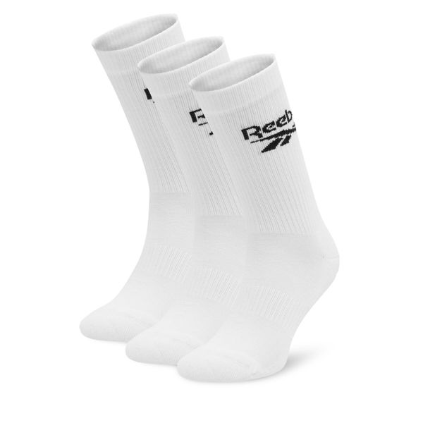 Reebok Set od 3 para unisex visokih čarapa Reebok R0452-SS24 (3-pack) Bijela