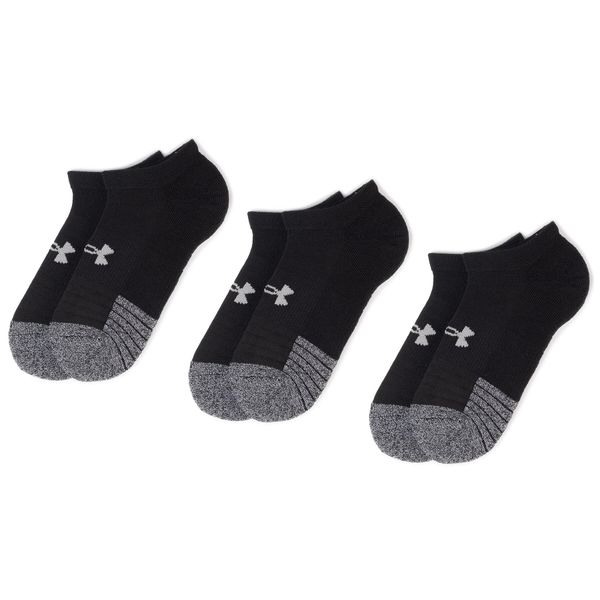 Under Armour Set od 3 para unisex visokih čarapa Under Armour Heatgear No Show Sock 1346755-001 Black