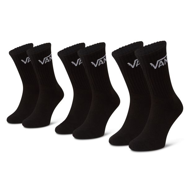 Vans Set od 3 para unisex visokih čarapa Vans Mn Classic Crew VN000XRZ Black BLK1