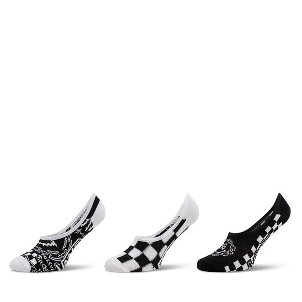 Vans Set od 3 para ženskih niskih čarapa Vans Overstimulated Canoodle VN000GMQBLK1 Black