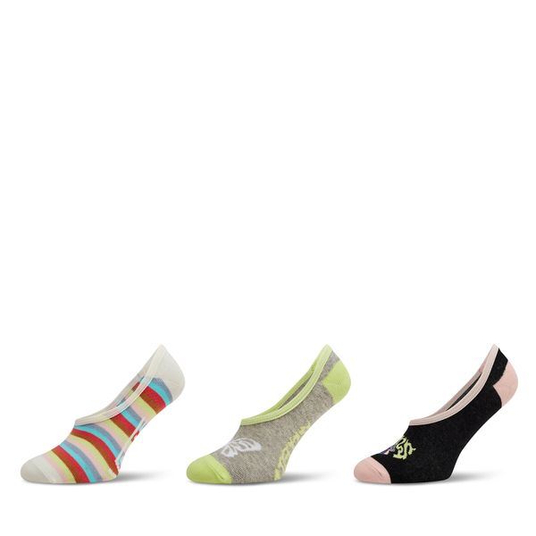 Vans Set od 3 para ženskih niskih čarapa Vans Spaced Out Canoodle VN000GMPBLK1 Black