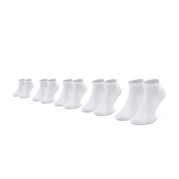 Jack&Jones Set od 5 pari muških niskih čarapa Jack&Jones Jacdongo Socks 5 Pack Noos 12120278 r.OS White