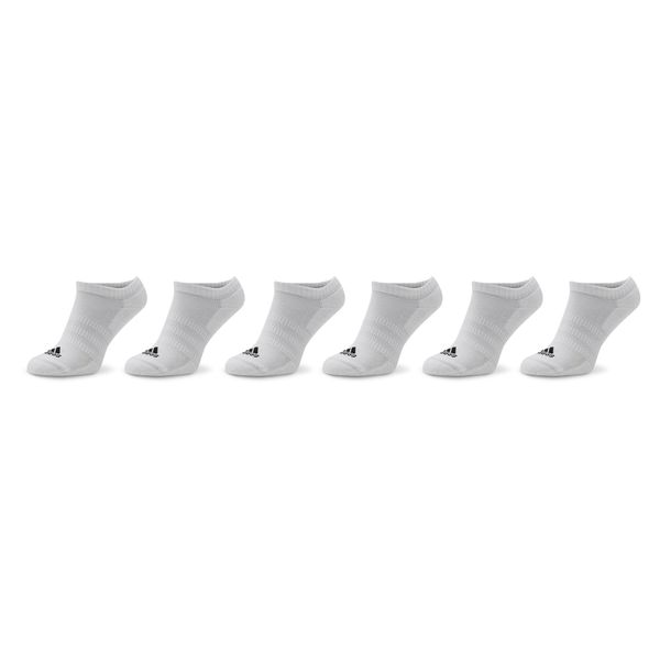 adidas Set od 6 pari unisex niskih čarapa adidas Cushioned Sportswear HT3433 White/Black