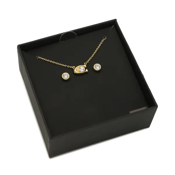 Coach Set ogrlica i naušnice Coach Signature Necklace & Earring Set 37412845GLD110 Zlatna