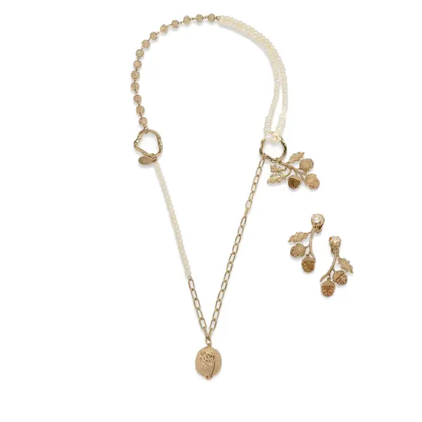 Weekend Max Mara Set ogrlica i naušnice Weekend Max Mara 2615751104650 Zlatna