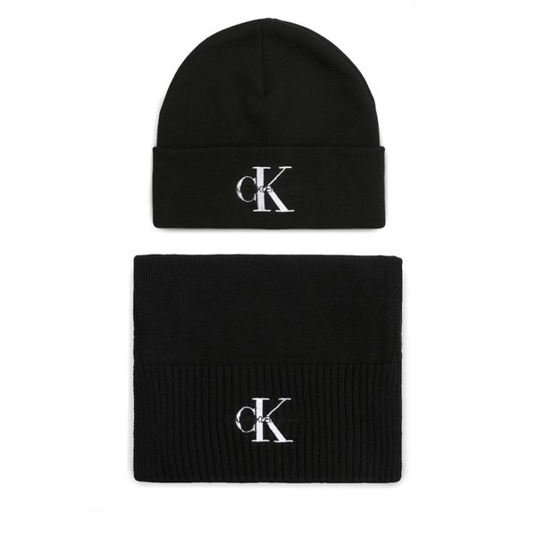 Calvin Klein Jeans Set šal i kapa Calvin Klein Jeans Gifting Mono Beanie/Scarf K50K511199 Black BDS