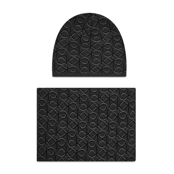 Calvin Klein Set šal i kapa Calvin Klein Shadow Monogram Beanie+Scarf K50K507498 01C