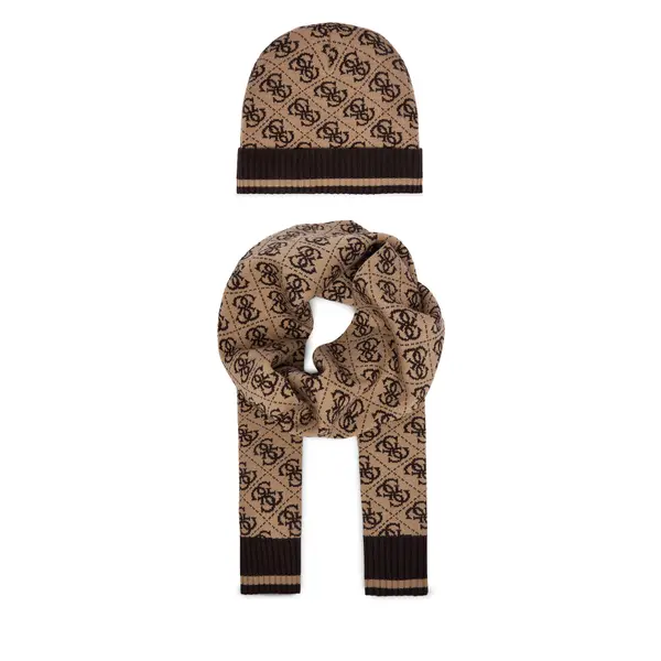 Guess Set šal i kapa Guess GFBOXM P6102 Bež