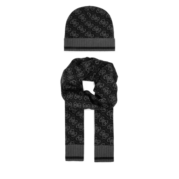 Guess Set šal i kapa Guess GFBOXM P6102 Crna