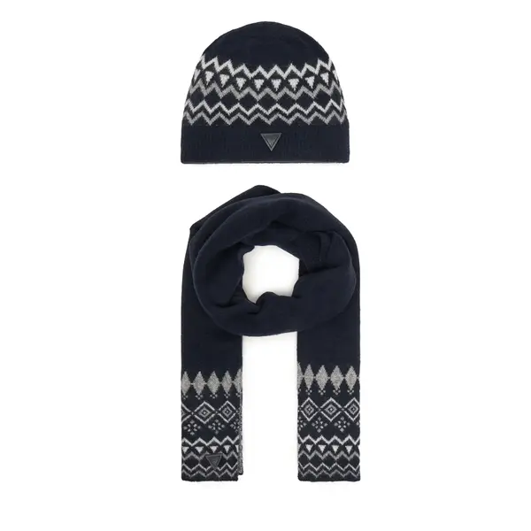 Guess Set šal i kapa Guess M4PZ60 Z3LQ0 Tamnoplava