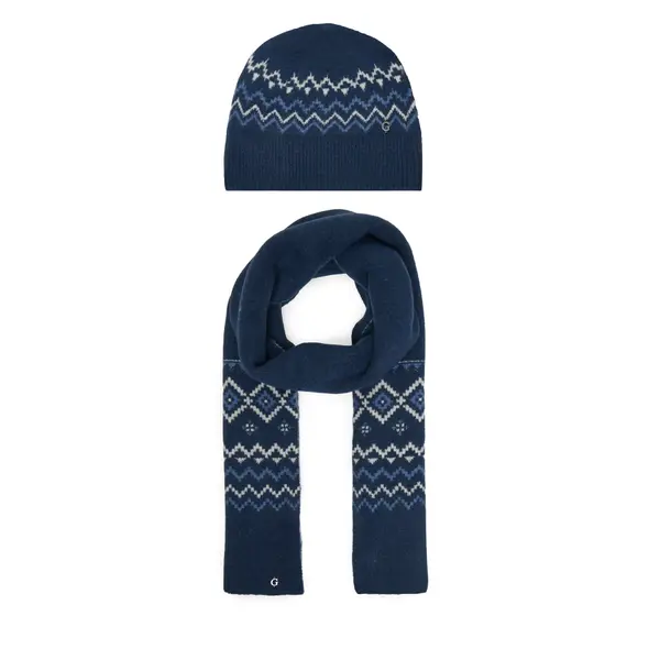 Guess Set šal i kapa Guess W5PZ18 Z3LQ0 Tamnoplava