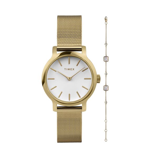 Timex Set sata i narukvice Timex Transcend TWG063900 Gold/Gold