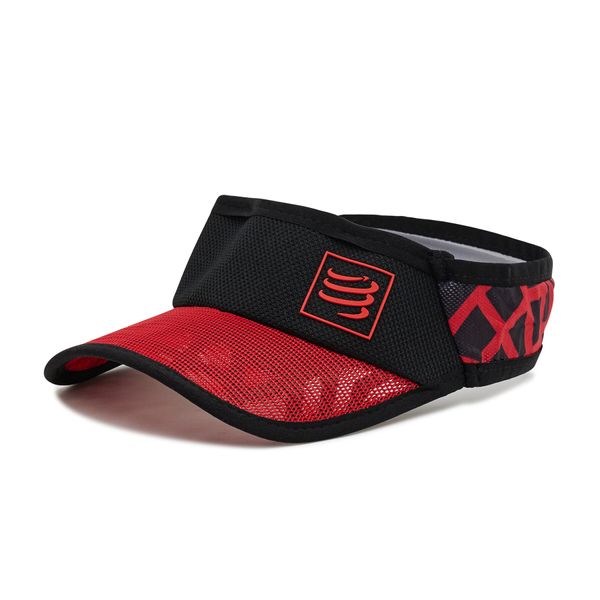 Compressport Šilt Compressport Spiderweb Ultra Visor 18265 Red/Black