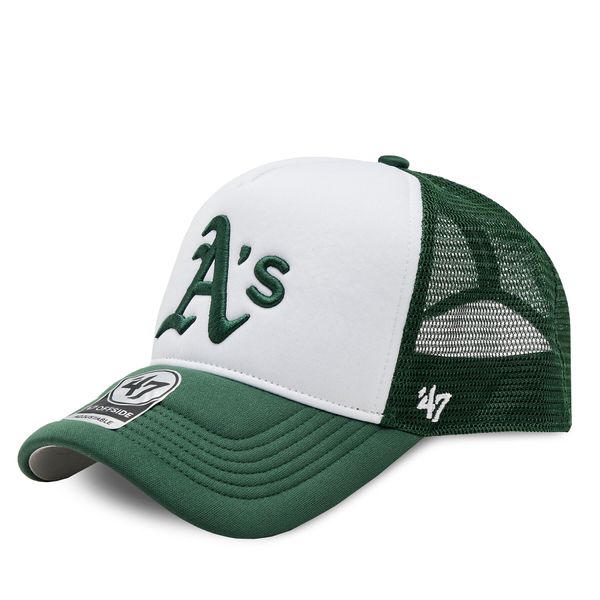 47 Brand Šilterica 47 Brand Oakland Athletics Tri Tone Foam Offside TRTFM18KPP Dark Green
