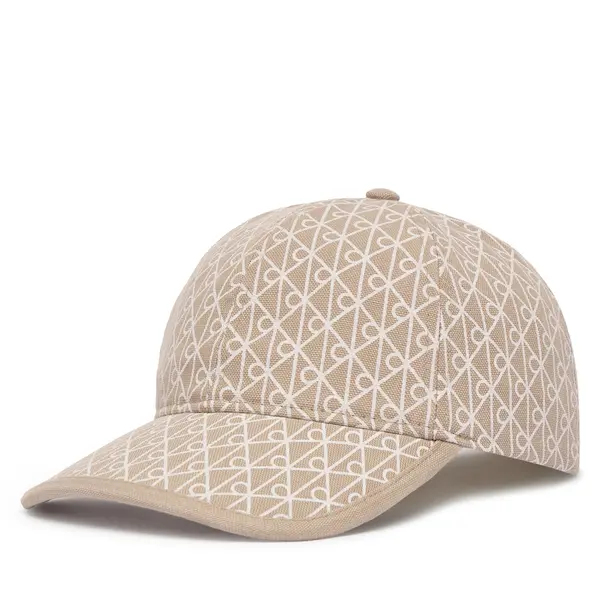 Calvin Klein Šilterica Calvin Klein Emblem Print W Leather Patch Cap LV04F5036G Bež