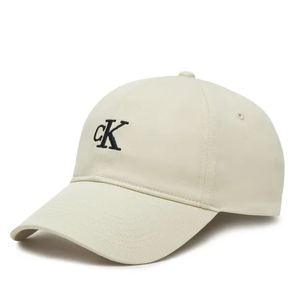 Calvin Klein Jeans Šilterica Calvin Klein Jeans Embroidered Monogram Cap LV04K5024G Bijela
