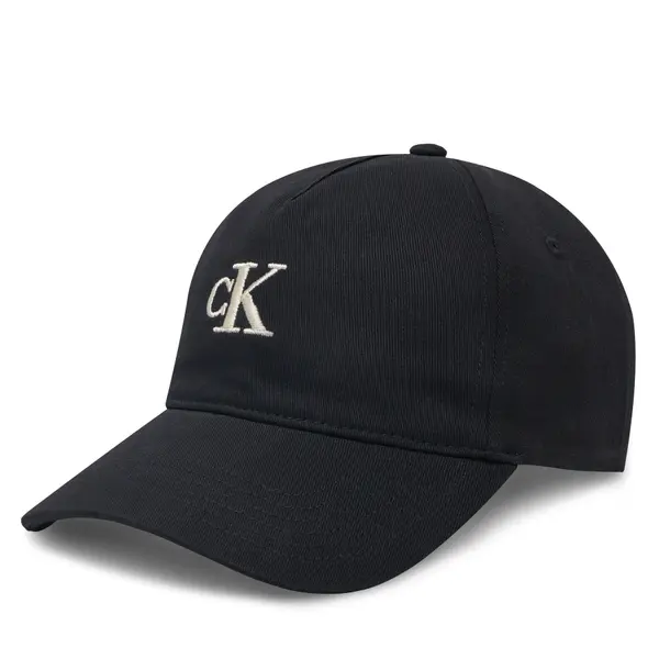 Calvin Klein Jeans Šilterica Calvin Klein Jeans Embroidered Monogram Cap LV04K5024G Crna