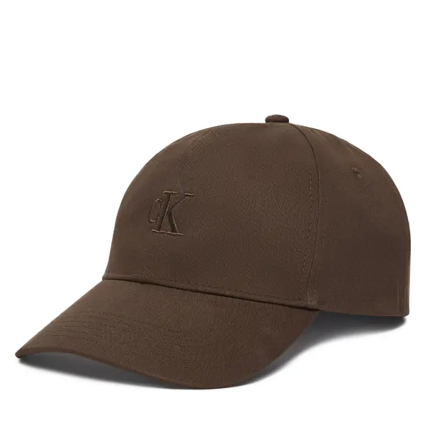 Calvin Klein Šilterica Calvin Klein Monogram Embroidery Baseball Cap LV04G5002G Smeđa