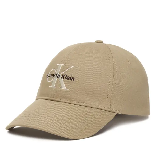 Calvin Klein Šilterica Calvin Klein Monologo Embroidery Baseball Cap LV04G5004G Bež