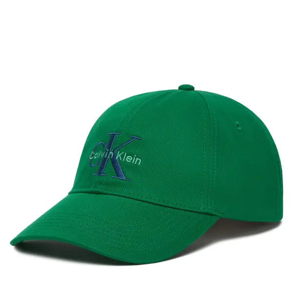 Calvin Klein Šilterica Calvin Klein Monologo Embroidery Baseball Cap LV04G5004G Zelena